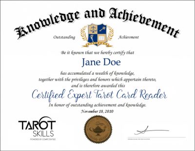 Get Certified Tarot Skills