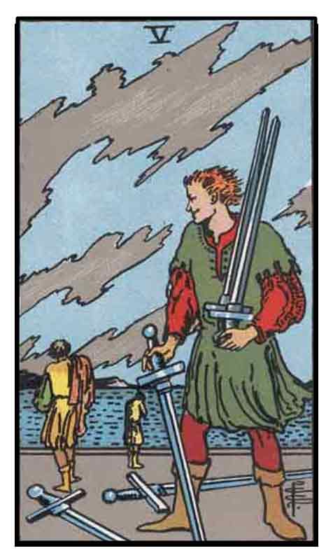 5 Five of Swords Tarot Card Meaning - Tarot Skills