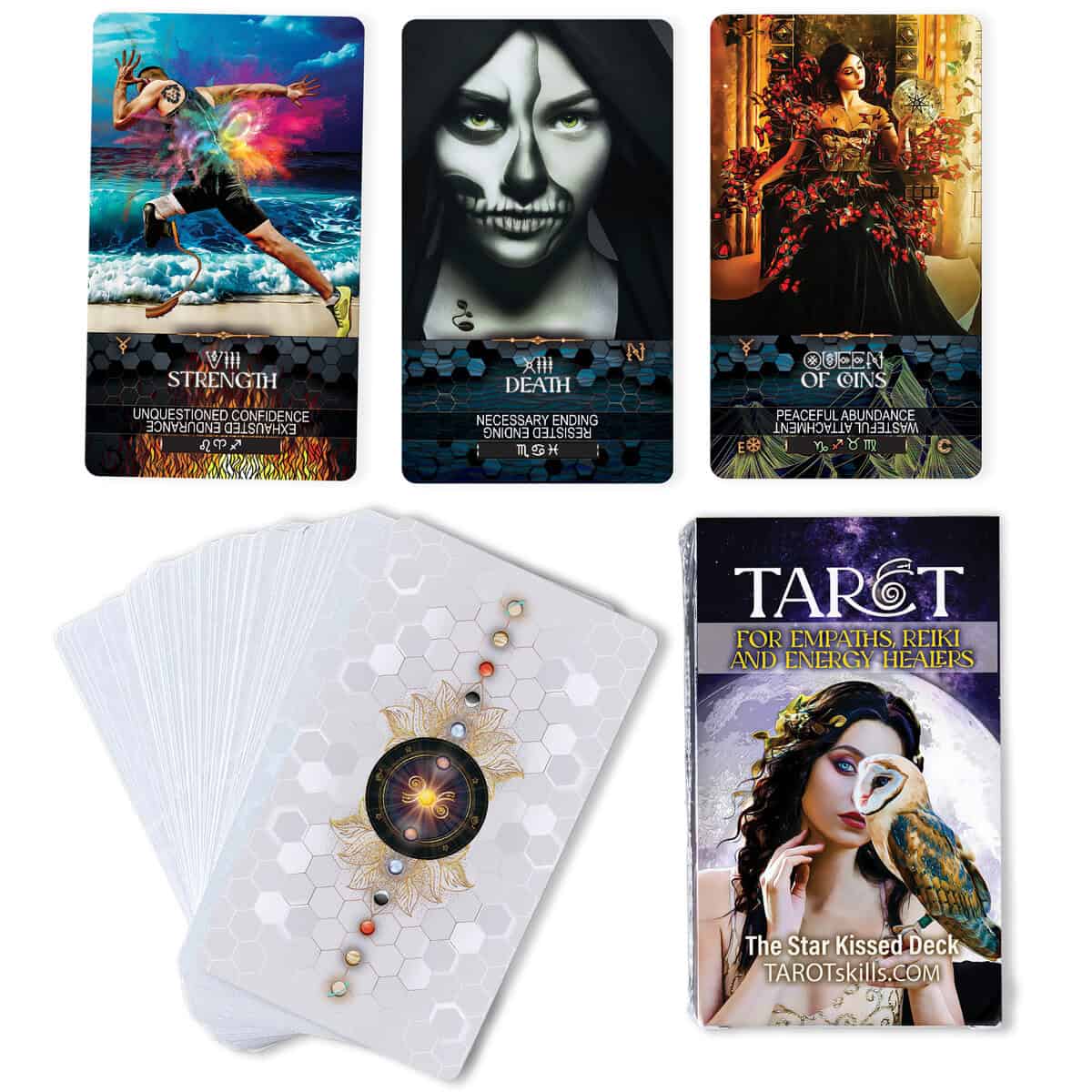 Inner peace, healing, spiritual growth, tarot card, tarot deck, energy healing, self-discovery, mystical symbols, divination tools, psychic development.